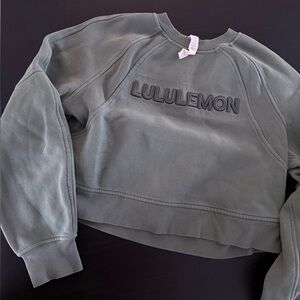 💚 lululemon Embroidered Logo Crewneck Sweatshirt XS